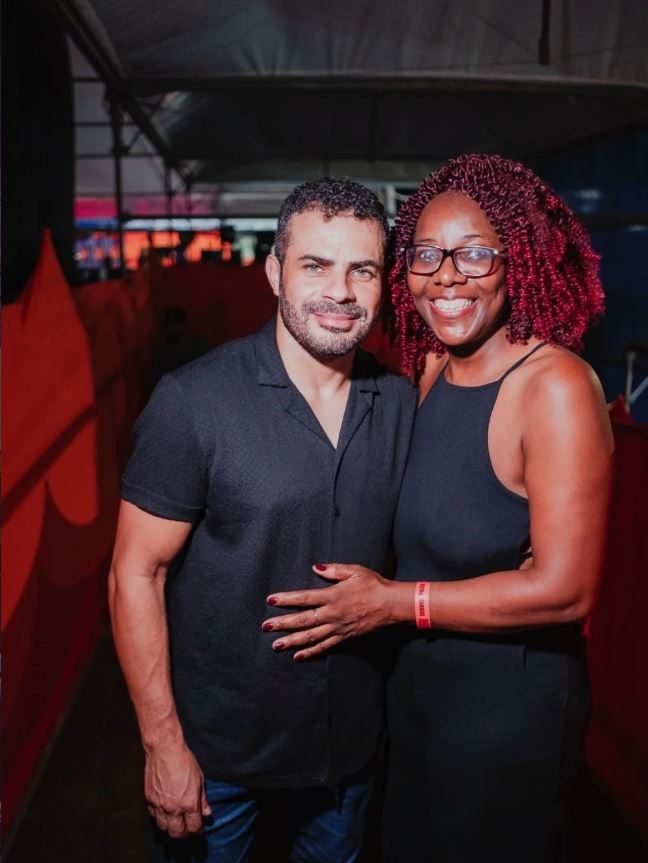 Dama e Toni em festival